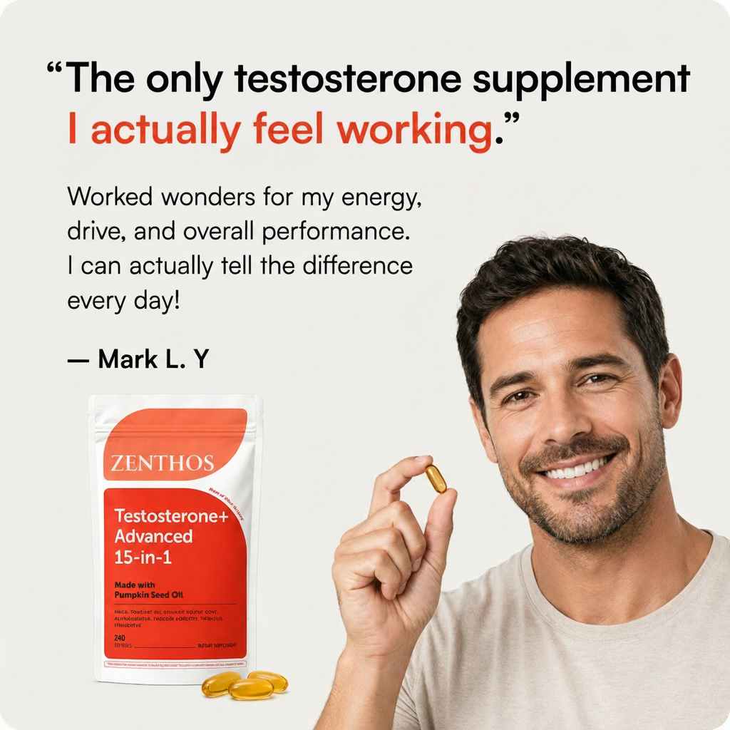 Zenthos Testosterone+ Advanced Softgels