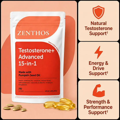 Zenthos Testosterone+ Advanced Softgels