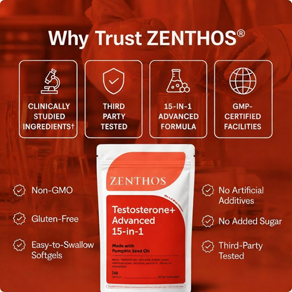 Zenthos Testosterone+ Advanced Softgels