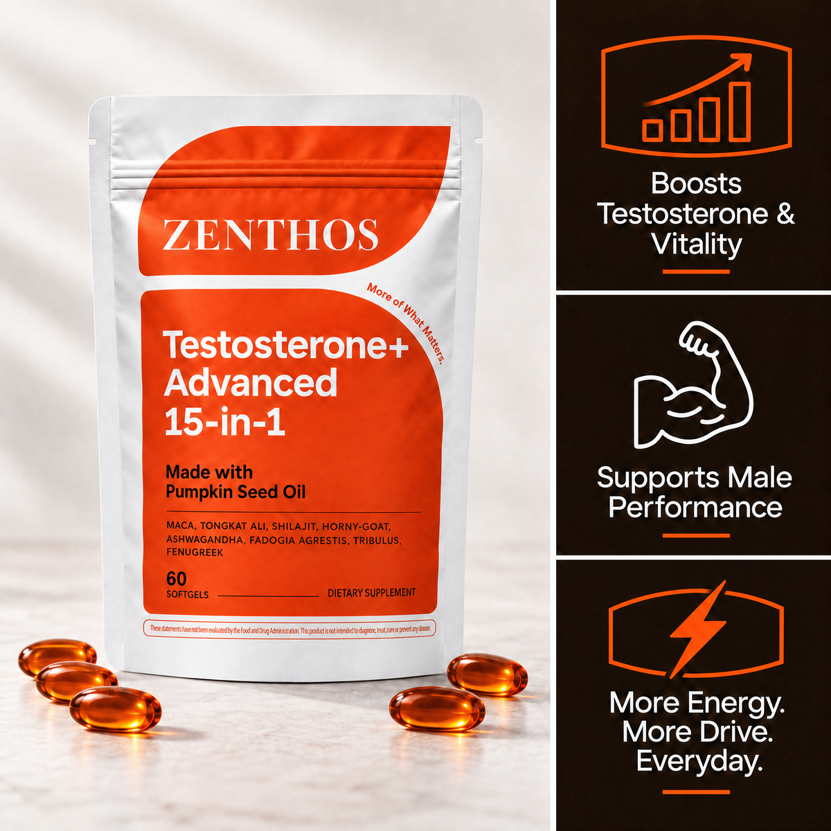 Testosterone+ Advanced Softgels