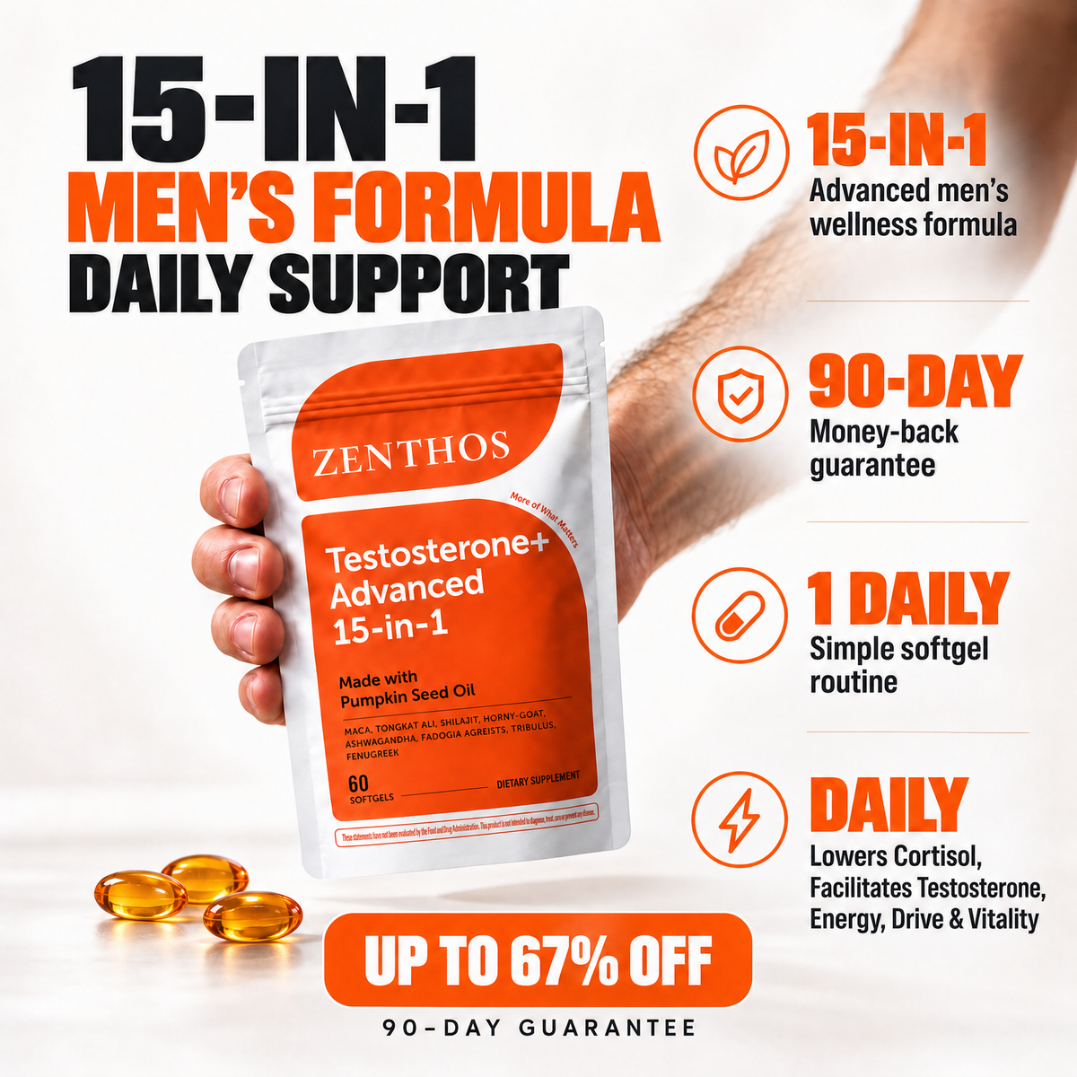 15-In-1 Advanced Cortisol Softgels