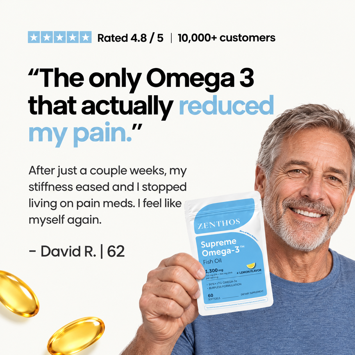 Supreme Omega-3 Burpless Softgels